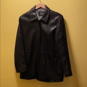 Leather Limited Form Fitting Leather Coat